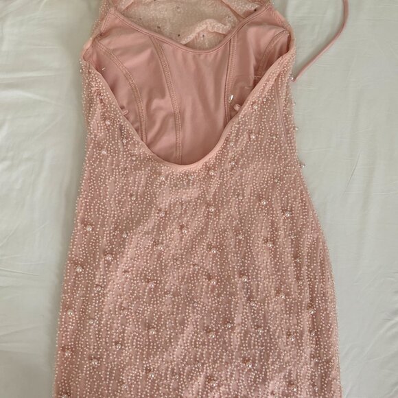 Oh Polly Seychelles Embellished Cowl Neck Mini Dress - Picture 5 of 6